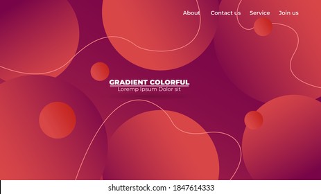 Modern abstract gradient wavy geometric background. Suitable For Wallpaper, Banner, Background, Card, Book Illustration, landing page, gift, cover, flyer, report, bussiness, social media