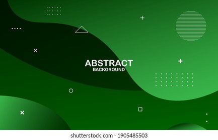 Modern abstract gradient wavy geometric background. Dynamic shapes composition. Vector illustration