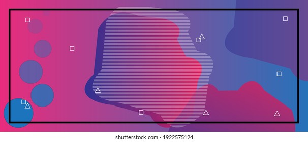 Modern abstract gradient wavy geometric background the best