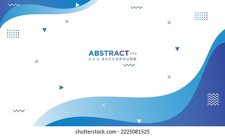 Modern abstract gradient wavy geometric background. Very useable for landing page, website, banner, poster, event, etc.