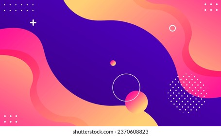 Modern abstract gradient wavy geometric background.  abstract wave background design. Very useable for landing page, website, banner, poster, event, etc