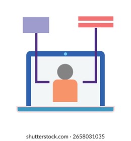 Um design gráfico moderno e abstrato com uma mistura de formas geométricas e cores vibrantes, ideal para interfaces digitais e branding.