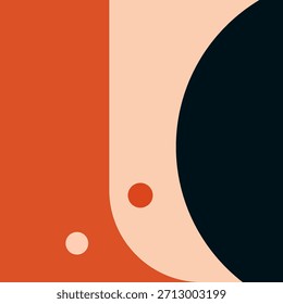 Diseño gráfico abstracto moderno con una composición dinámica de Formas geométricas audaces y una paleta de colores vibrantes.