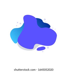 Modern abstract graphic elements. Dynamic colored shapes and lines using gradients. Templates for logo design, vectors, flyer etc.