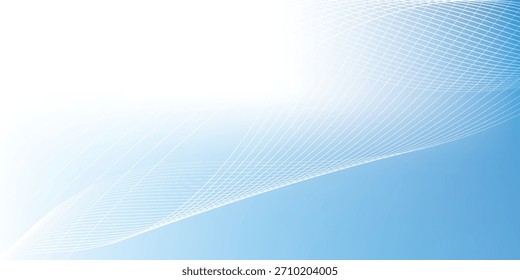 Un gráfico abstracto moderno con un degradado suave de blanco a azul claro. Una línea diagonal sutil y un patrón fino y ondulado en la esquina añaden profundidad y textura.