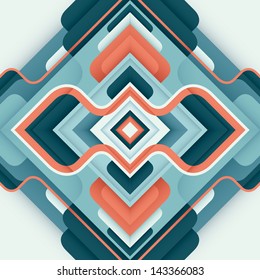 Modern abstract graphic. Vector illustration.