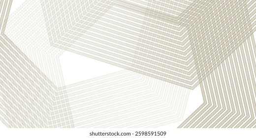 Modern abstract gray background with glowing geometric lines. Blue gradient hexagon shape design. Futuristic technology concept. Suit for banner, brochure, science, website, corporate, poster, cover