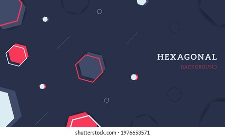 Modern Abstract Gray Hexagonal Background Design. Can Be Used For Banner, Cover, Website, Wallpaper Or Presentation.