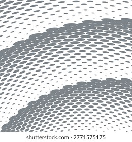  Modern abstract greay and white colour diagonal arc Halftone Background. Gradient Pattern. Distressed Texture. Fade Pop-art Overlay. Vector illustration.