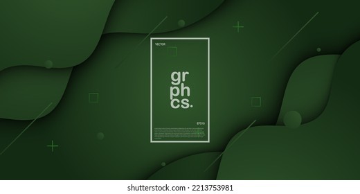 Modern abstract green background with fluid shapes.colorful green design. bright and eco concept. eps10 vector