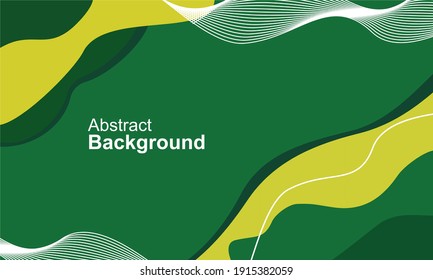 Fondo verde abstracto moderno con oleada de líneas