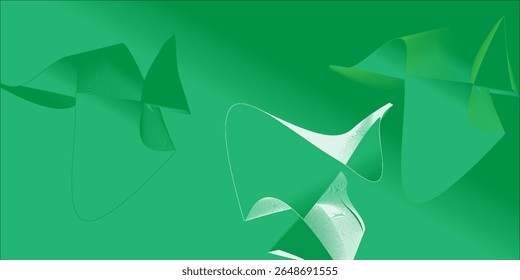 modern abstract green background with smooth wave-like shapes and soft gradients. Its minimalist style makes it versatile for both digital and print purposes.