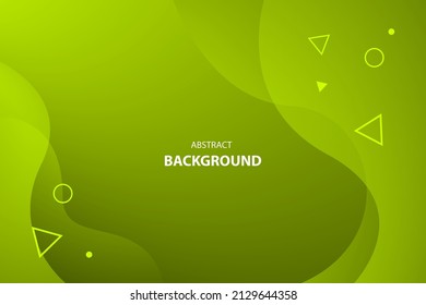 Modern abstract with Green curve color background