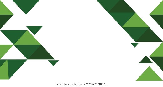 Fondo geométrico verde Abstractas moderno y verde oscuro del triángulo - diseño poligonal sofisticado de la amatista y de la ciruela para la marca Corporativa y los gráficos minimalistas del Web en blanco