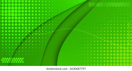 Fondo geométrico verde abstracto moderno. Composición de Formas dinámicas. Ilustración vectorial Eps10