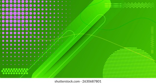 Modern abstract green geometric background. Dynamic shapes composition. Eps10 vector illustration