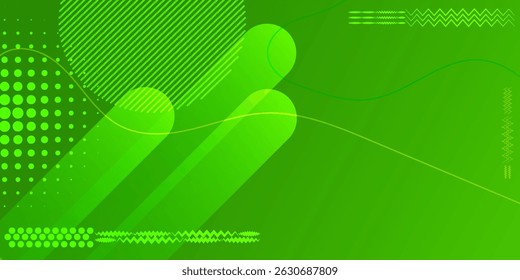 Modern abstract green geometric background. Dynamic shapes composition. Eps10 vector illustration