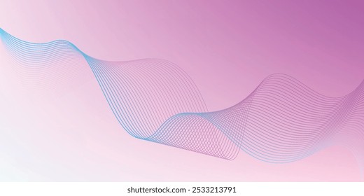 Modern abstract green gradient background with waves