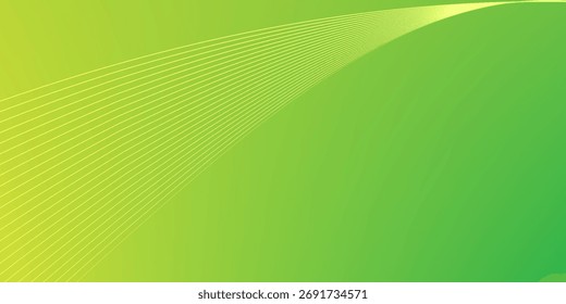 Modern abstract green gradient background with waves.eps.10