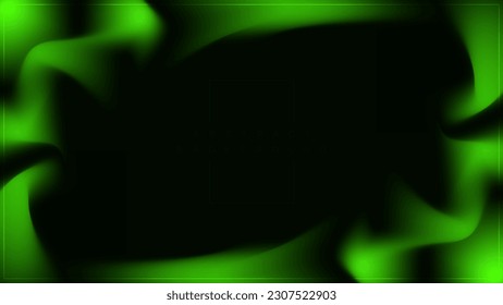 Diseño de fondo de banner de degradado verde abstracto moderno