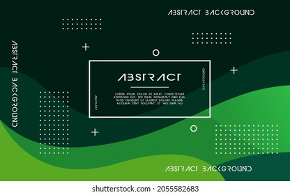 modern abstract green liquid background. dynamic textured geometric elements design .can be used on posters, banners, web, and any more.