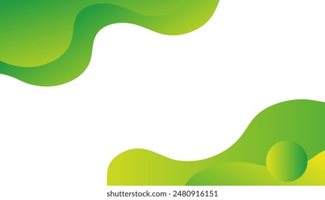 Modern abstract green wave background. Fit for presentation design. wallpapers, brochure, posters