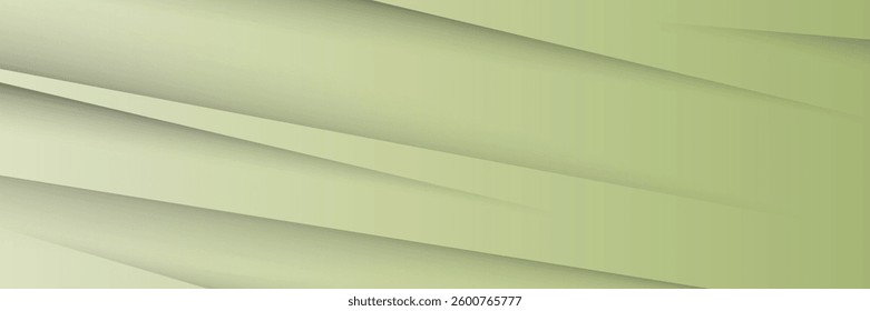 Modern abstract greenbackground with diagonal line. Simple graphic design element. Futuristic concept. Horizontal banner template with space for your text. Vector 