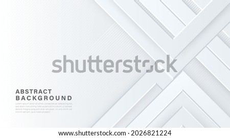 Modern abstract grey and white gradient geometric shape background. Trendy simple squares geometric shape banner creative design. Suit for presentation, website, booklet, brochure, poster