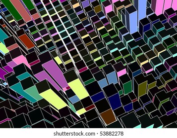 modern abstract grid vector