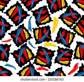 Modern abstract grunge background with splashes 