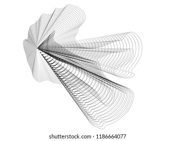 Modern abstract halftone background. curved lines 