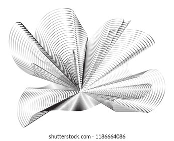 Modern abstract halftone background. curved lines 