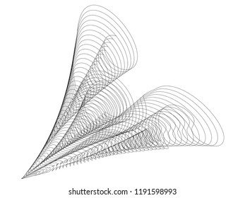 Modern abstract halftone background. curved lines. design. technologies. constructivism 
