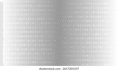 Modern abstract halftone background with gray dots on white. High-resolution vector design with sharp detail, ideal for branding, layout templates, or minimalist visuals.