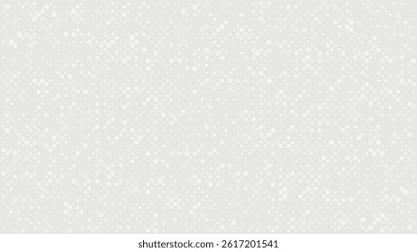 Modern abstract halftone background with gray dots on white. High-resolution vector design with sharp detail, ideal for branding, layout templates, or minimalist visuals.