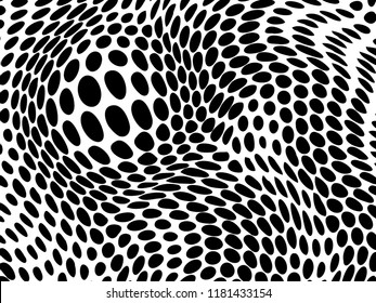 Modern abstract halftone background. points. circles. curved lines   