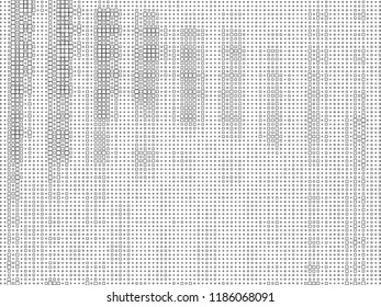 Modern abstract halftone background. points. circles. curved lines