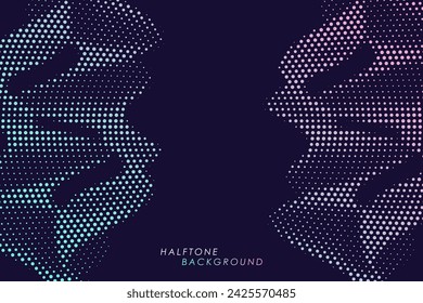 Fondo abstracto moderno de semitonos. Vector salpicado destellos o semitono brillo patrón textura Pop Art Estilo de fondo.
