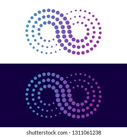 Modern Abstract Halftone Dots Logo