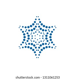 Modern Abstract Halftone Dots Logo