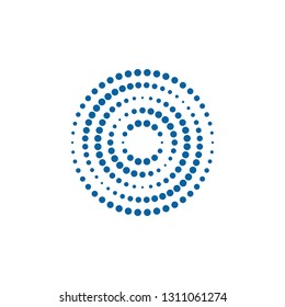 Modern Abstract Halftone Dots Logo