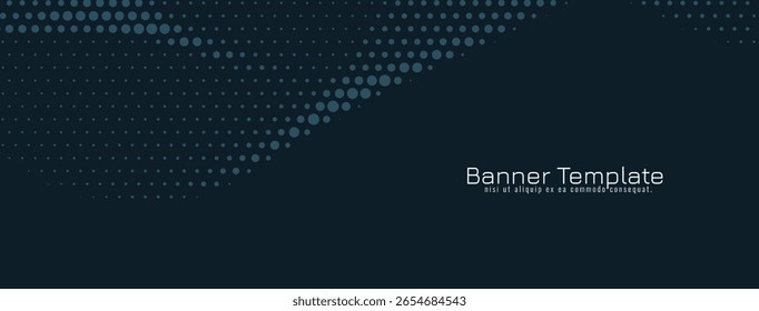 Modern abstract halftone style design business banner vector