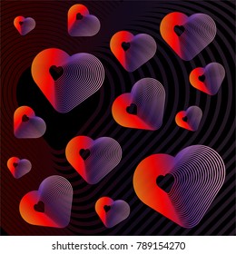 modern abstract heart background