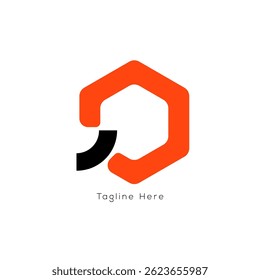 Modern Abstract hexagon concept Tech Logo Design, Arrow grow your Business, Branding Icon