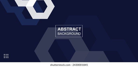 Modern abstract hexagon shape concept business background design. Vector illustration