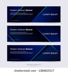 Modern Abstract Hexagonal Banner With 3D Style