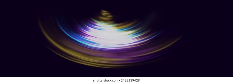 Modern abstract high speed light glare effect. Futuristic technology of dynamic movement and speed.