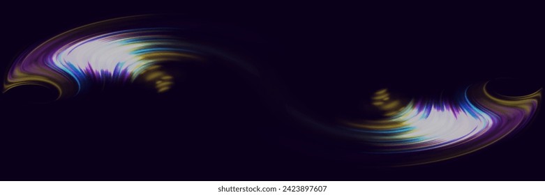 Modern abstract high speed light glare effect. Futuristic technology of dynamic movement and speed.