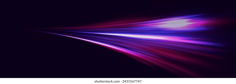 Efecto de deslumbramiento de luz de alta velocidad abstracto moderno. Tecnología futurista de movimiento dinámico y velocidad.	
