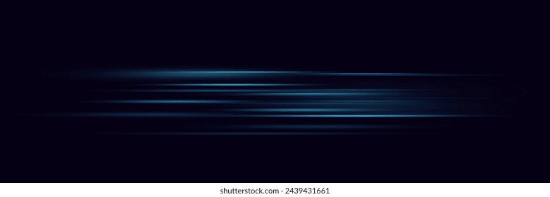 Modern abstract high speed light glare effect. Futuristic technology of dynamic movement and speed.